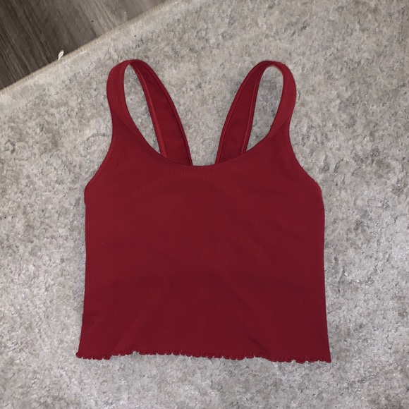 Spiritual Gangster Tops - Spiritual Gangster Amor Red Crop Top